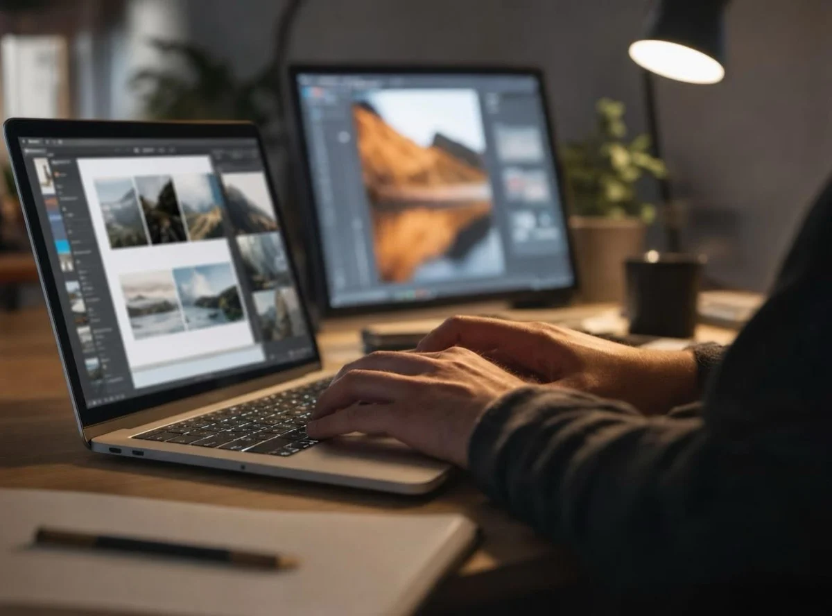 Creator bei der Arbeit an einem digitalen Projekt